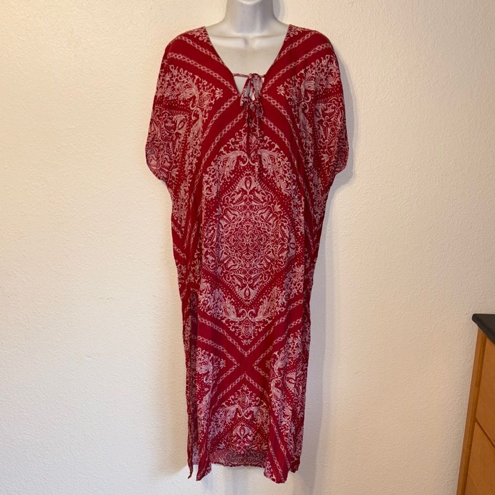 Novella Royale Margot Caftan Midi Tunic Dress Small
